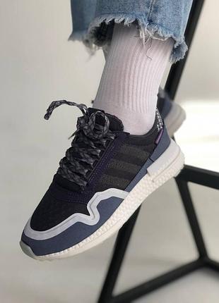 Чоловічі кросівки adidas zx 500 rm violet white
