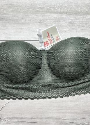 Мереживний сексуальний топ бандо без шлейок secret possessions