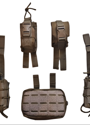 Плитоноска розгрузка 2в1 cordura 1000d coyote6 фото