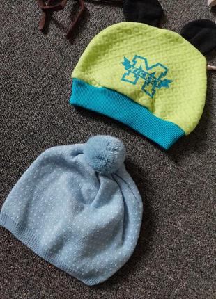 Брендовые теплые шапочки для малышей2 фото