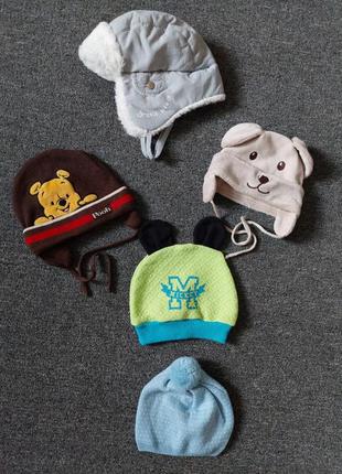Брендовые теплые шапочки для малышей1 фото