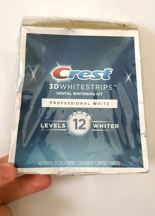 Відбілюючі смужки crest 3d whitestrips professional white сша5 фото