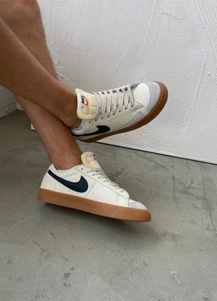 Кросівки чоловічі nike blazer low beige/кросівки чоловічі найк блейзер