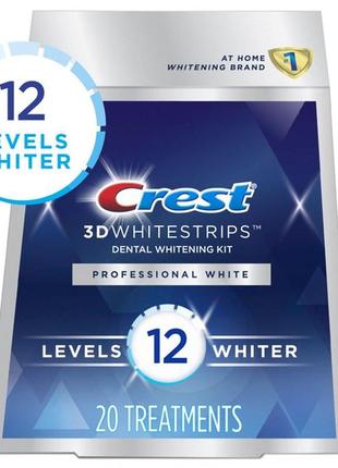 Відбілюючі смужки crest 3d whitestrips professional white курс 20днів2 фото