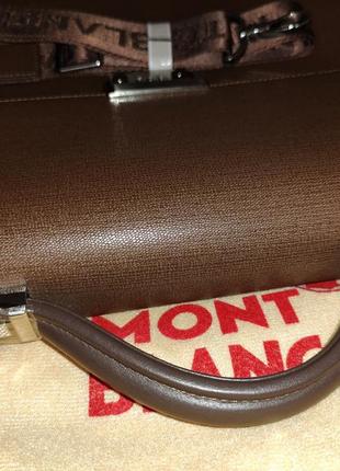 Портфель кожаный шкіряний montblanc оригинал с кодовым замком7 фото