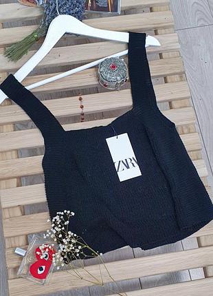 В'язаний топ zara