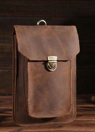 Оригинальный кожаный аксессуар, цвет коричневый, bexhill bx2089
