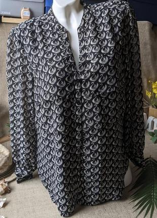 Блуза (принт лебеди )  debenhams 14/16