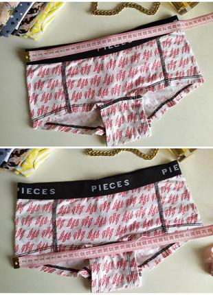 Жіночі бавовняні труси шорти pieces, бавовна недельки xs4 фото