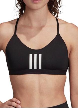Спортивний топ бра adidas чорного кольору