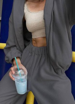 Костюм вільного крою з м'якого флісу