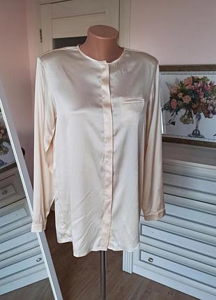 100% шовк шовкова блуза bruno manetti