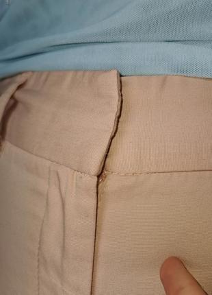 Кюлоти river island висока посадка штани штани коттон бавовна нюдовые5 фото