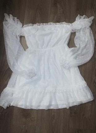 Міні сукня, плаття біле