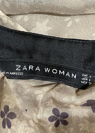 Шовкова блузка zara натуральний шовк6 фото