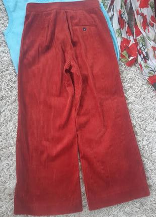 Стильные вельветовые широкие штаны/кюлоты, zara,  p. s8 фото