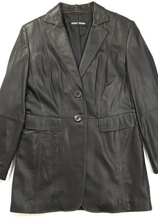 Новый кожаный пиджак  gerry weber .  оригинал.1 фото