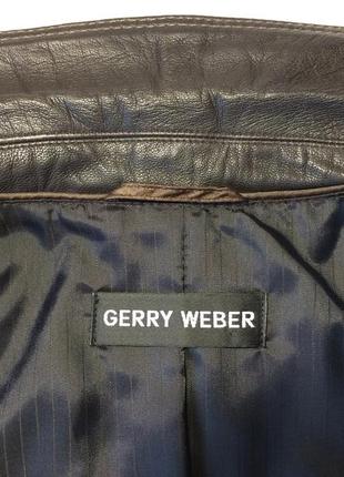 Новый кожаный пиджак  gerry weber .  оригинал.6 фото