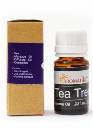 Ароматичне масло чайне дерево aromatika tea tree oil 10ml.1 фото