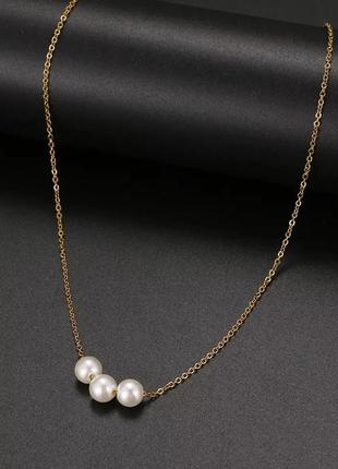 Ланцюжок ланцюжок чокер підвіска намисто багатошарове весільні перлинками перлами заколка