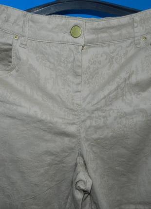 Новые.бриджи 52р жаккардовые штаны  батал стрейч cropped jegging .5 фото