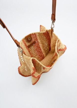Стильна плетена сумка zara3 фото