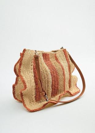 Стильна плетена сумка zara5 фото