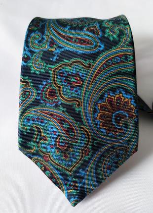 Шелковый галстук пейсли  lanvin /6589/2 фото