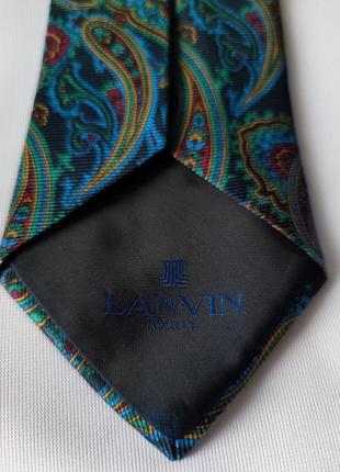 Шелковый галстук пейсли  lanvin /6589/5 фото
