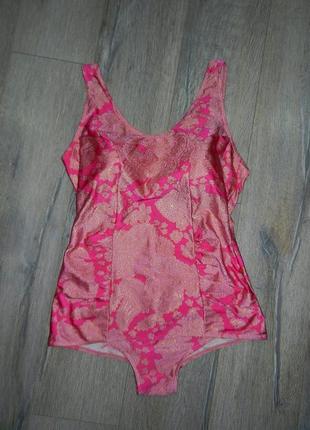 24/56-58/xхxl роскошный розовый купальник платье с чашками,утяжка, новый7 фото