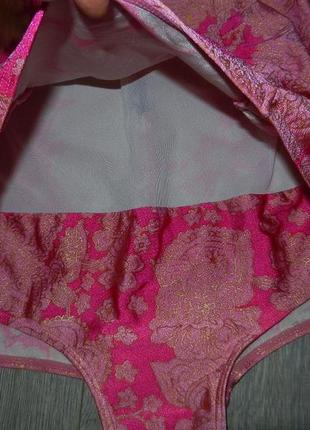 24/56-58/xхxl розкішний рожевий купальник сукню з чашками,стяжка, новий8 фото