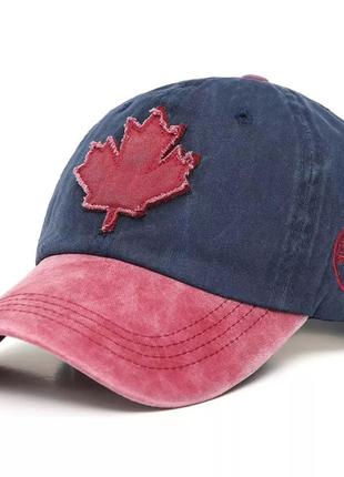 Кепка бейсболка canada, maple leaf (канада) с изогнутым козырьком красная, унисекс wuke one size5 фото