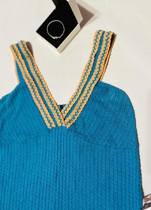 Легка в'їхав пов'язана сукня білі блакитного кольору3 фото