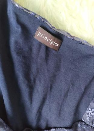 Ошатна блуза топ в сіточку з вишивкою розмір l xl бренду principles5 фото