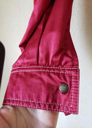 Шелковый редкий винтажный новый бомбер куртка с капюшоном hugo ( шелк+котон)2 фото