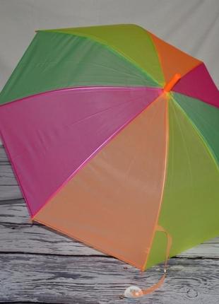 Зонтик зонт трость детский подростковый взрослый полу прозрачный разноцветный4 фото
