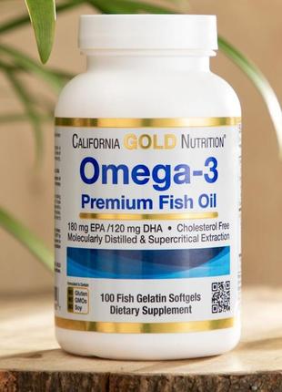 California gold nutrition, омега-3 риб'ячий жир преміальної якості
