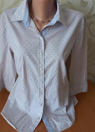 Блуза-сорочка в рубчик1 фото
