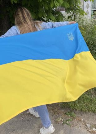 Прапор україни з тризубом 140×90