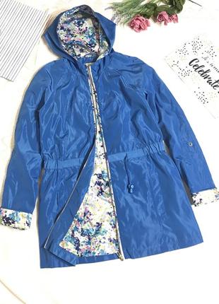 Стильна вітровка блакитного кольору від бренду yumi quterwear, розмір m-l2 фото