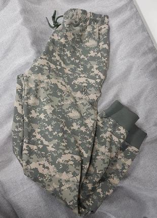 Штани піксель камуфляж трикотажні спортивні штани чоловічі унісекс, штани barbarian,...