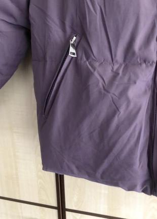 Куртка пуховик фіолетова9 фото