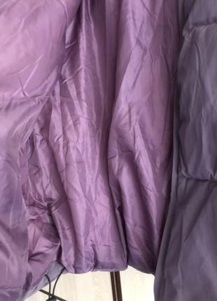 Куртка пуховик фіолетова6 фото