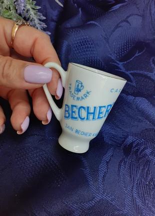 Becher's liqueur бехеровка becherovka лікерна чарка фарфор золочення гуртка мініатюра вінтаж чехословаччина9 фото