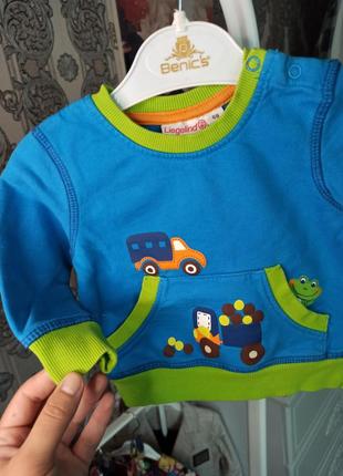 Оригінальна фірмова кофта фірми liegelind 🔥німеччина на 68 см