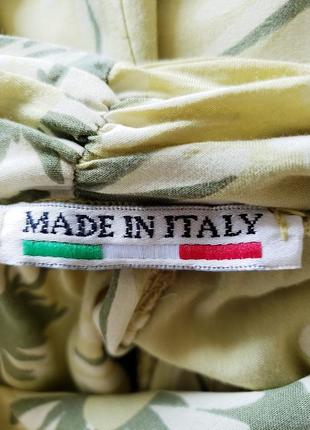 Облегченная  натуральная блуза в винтажном стиле италия