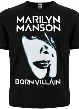 Футболка marilyn manson born villain