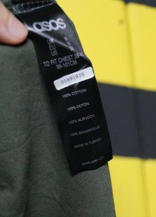 Лонгслив цвета хаки с принтом на груди 4