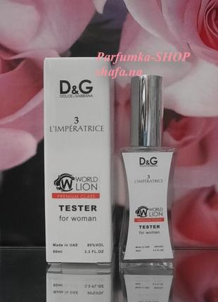 🔥🔥🔥 лідер продажів dolce&gabbana 3 l ' imperatrice стійкий парфум емірати тестер2 фото