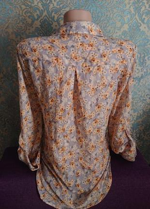 Красивый женский батник рубашка блуза блузка блузочка р.44 /465 фото